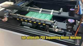 Otomatik Tepsi Toplama ile Tam Otomatik PCBA PCB Depaneling Yönlendirici Makinesi